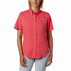 Columbia PFG Tamiami™ II Shortärmad Skjorta Dam LjusRosa (LWMNE3240)